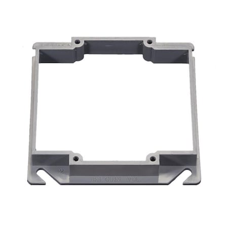 Cantex Cantex EZ Box Square PVC 2 gang 4 in. H X 4 in. W Mud Ring EZ08ED